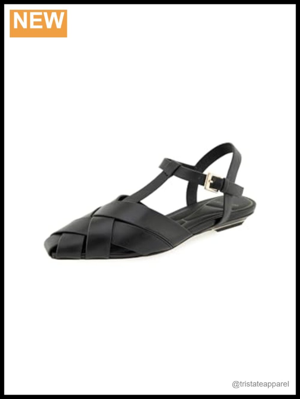 Heeled Sandals Leather Buckle Ankle Strap Open Toe Block Heel